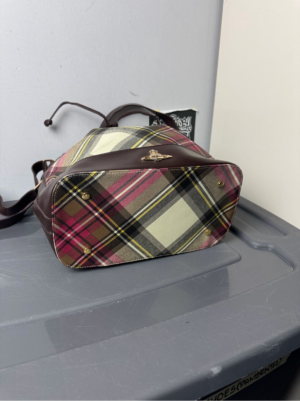 Vivienne Westwood Tartan Bucket Bag - Picture 5 of 7